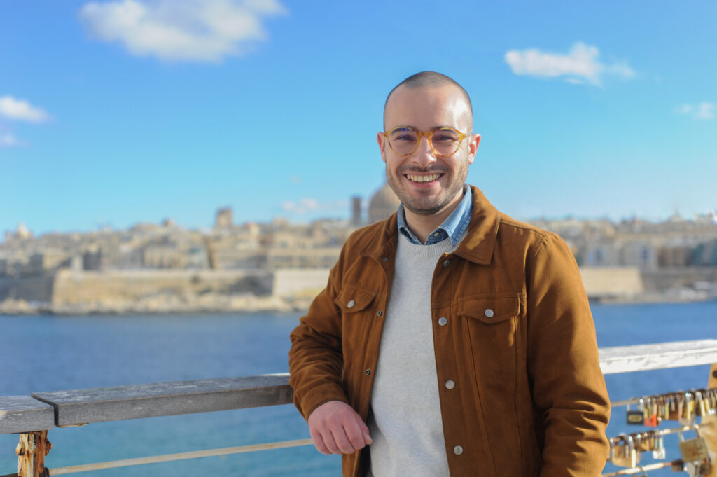 Luke Vassallo at Tigné in Sliema, Malta.